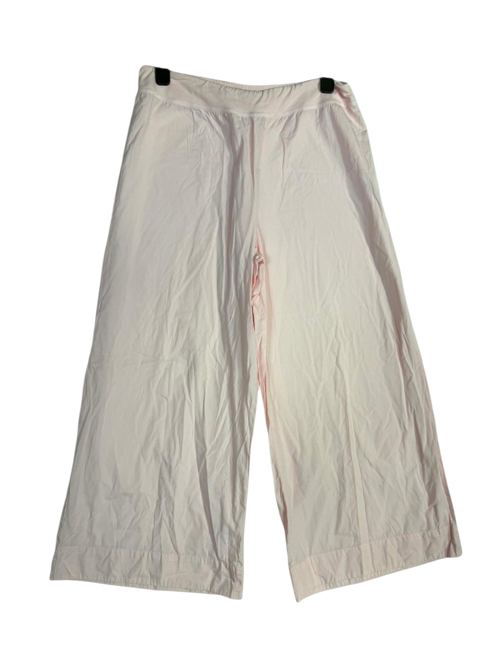 Becasa Pale Pink Wide-Leg minimalist lagenlook boho cotton Pull-On Pants